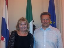 Croatian Ambassador to Irleland her excellency Ms Jasna Ognjanovac and Ivan Stojanovic - Irish Recruiter